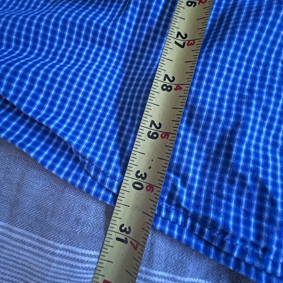 Ariat Pro Series Mens Large Blue Plaid Long Sleeve Button Up Western Shirt NWOT - Picture 5 of 11